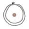 The Bead Chest Silver 5mm Saucer Beads, Full Strand of Quality Metal Spacers for DIY Jewelry Design